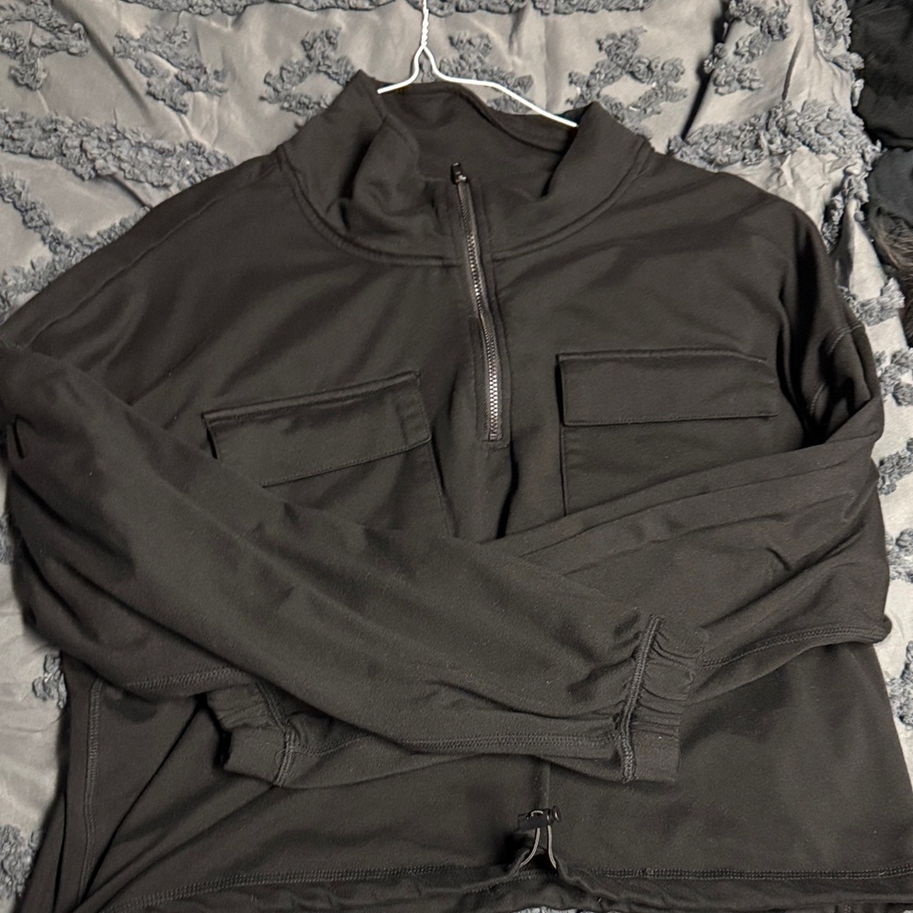 Black Half-Zip Jacket